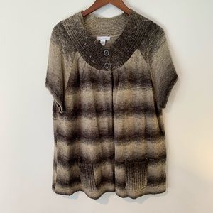 Dress barn short sleeve cardigan size 22/24